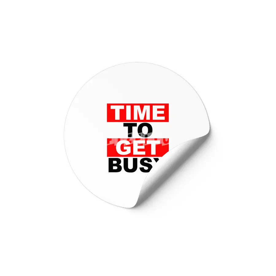 TIME TO GET BUSY 1 Etiket