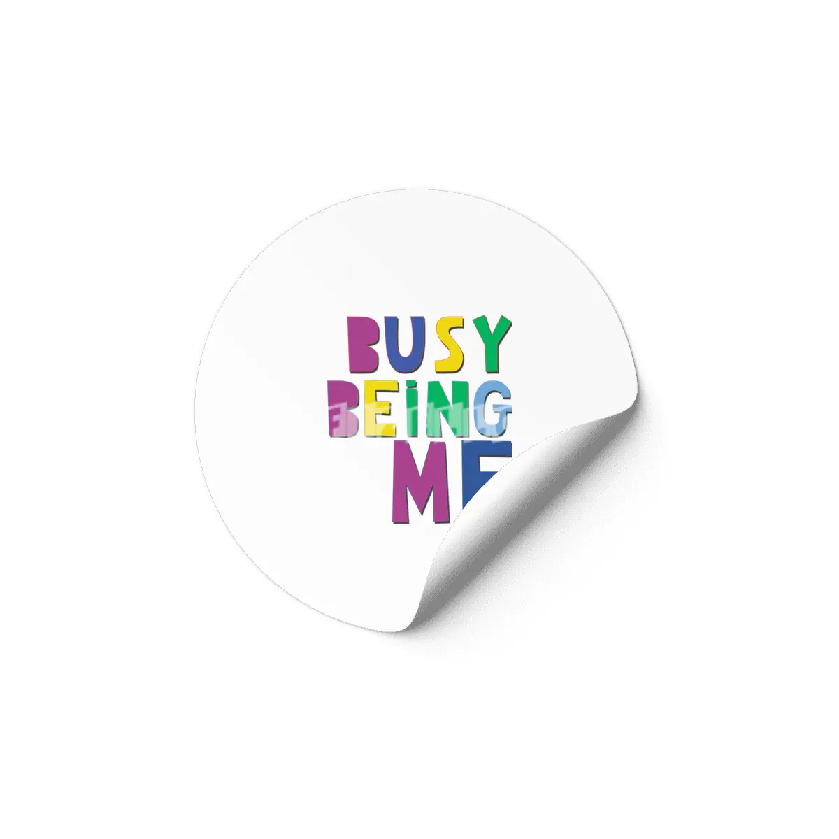 Busy Being Me Etiket
