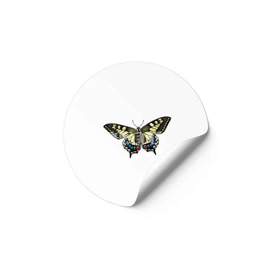 Tiger Swallowtail Butterfly Etiket