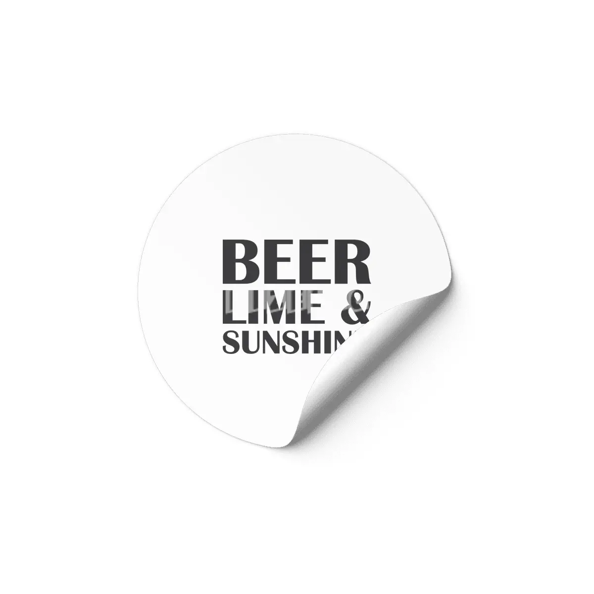 Beer Lime & Sunshine Etiket