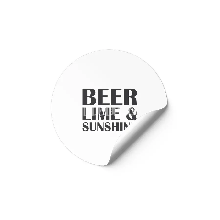 Beer Lime & Sunshine Etiket