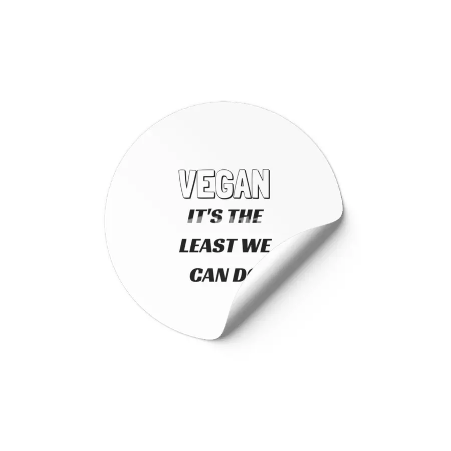 VEGAN IT'S THE LEAST WE CAN DO Etiket
