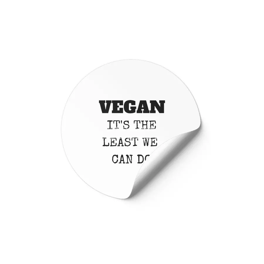 VEGAN IT'S THE LEAST WE CAN DO Etiket