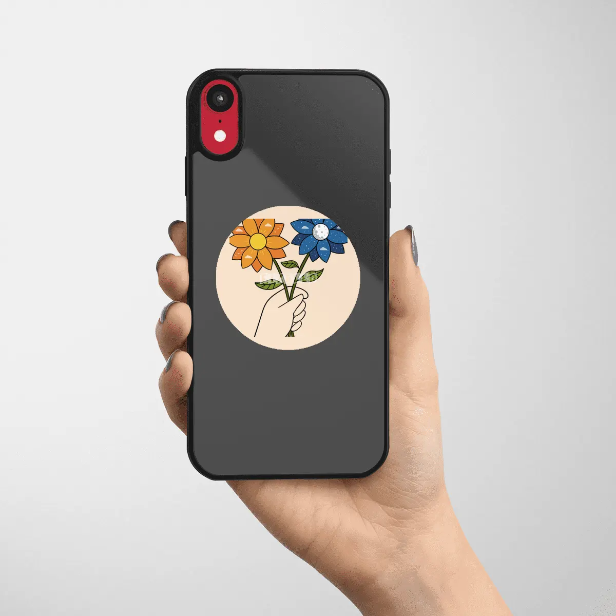 Flowers day and night Etiket