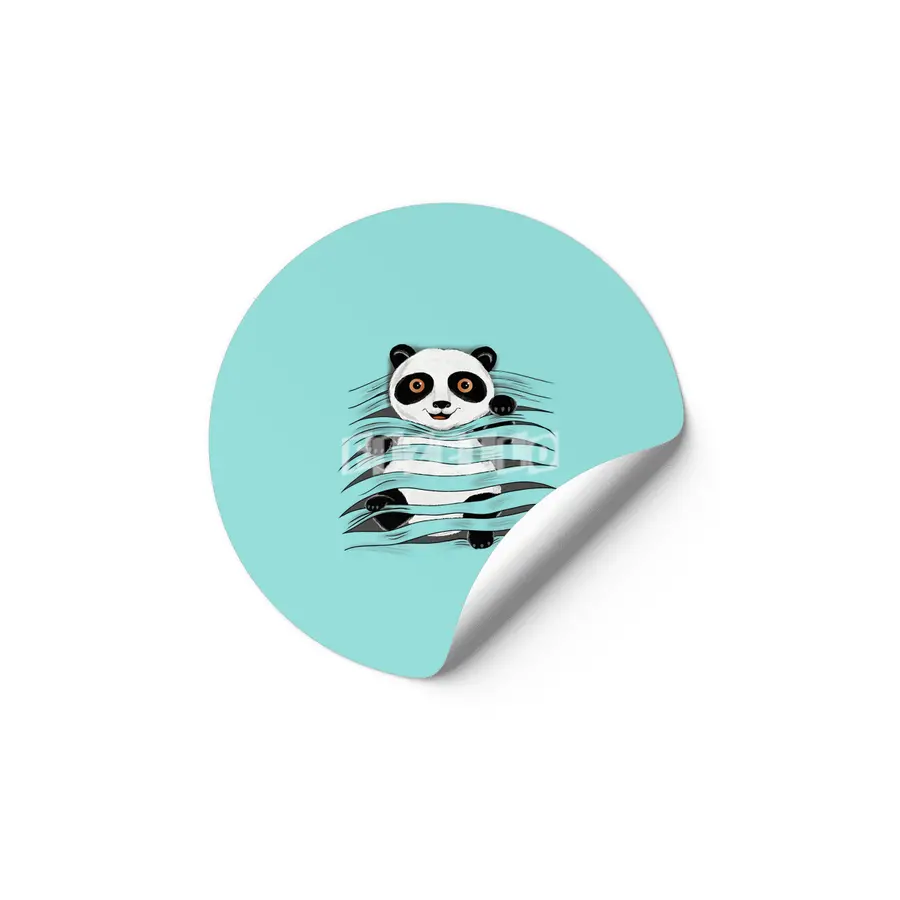 Panda bear Etiket