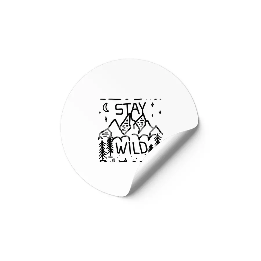 Stay Wild (black edition) Etiket