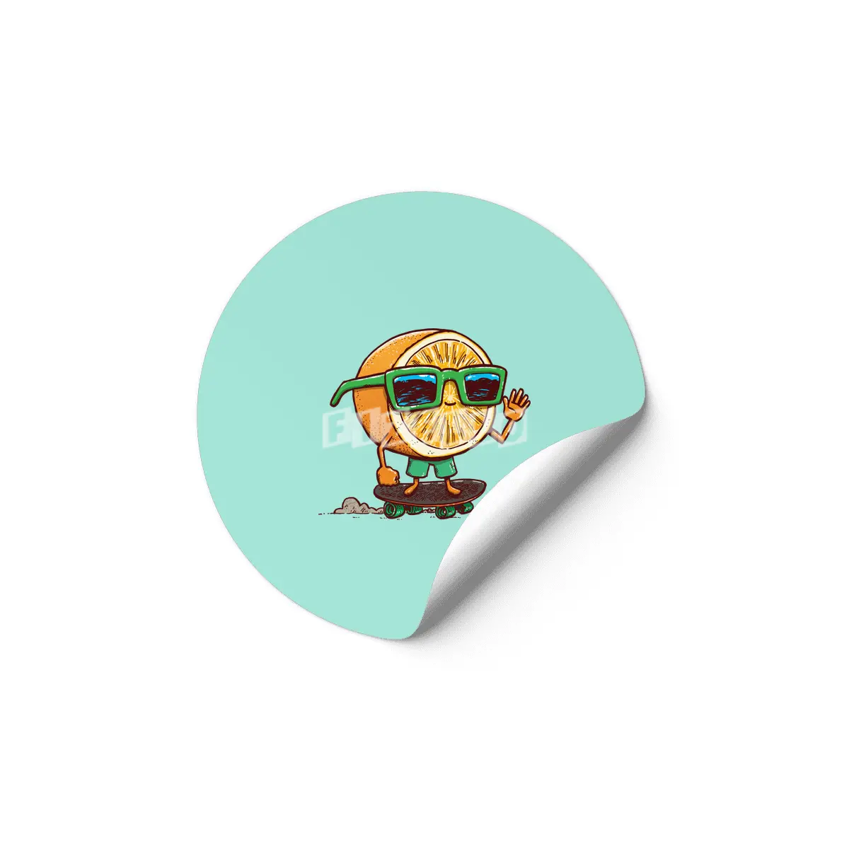 The Orange Skater Etiket