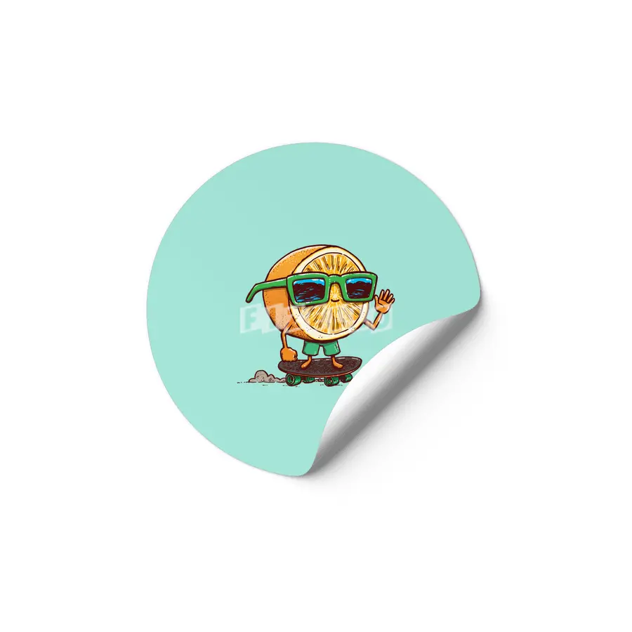 The Orange Skater Etiket