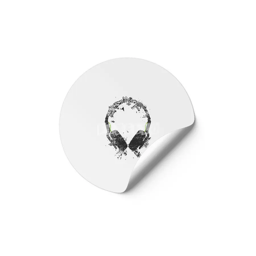 Art Headphones Etiket