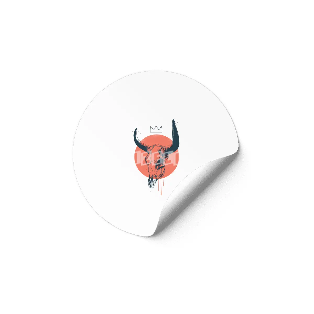 Bull Skull Etiket