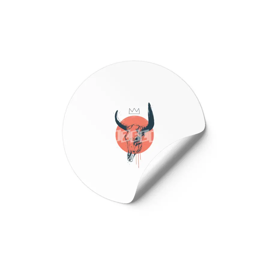 Bull Skull Etiket