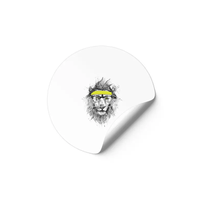 Hipster Lion Etiket
