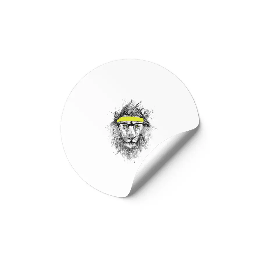 Hipster Lion Etiket
