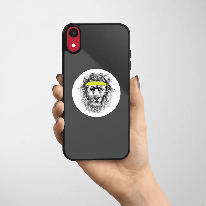 Hipster Lion Etiket