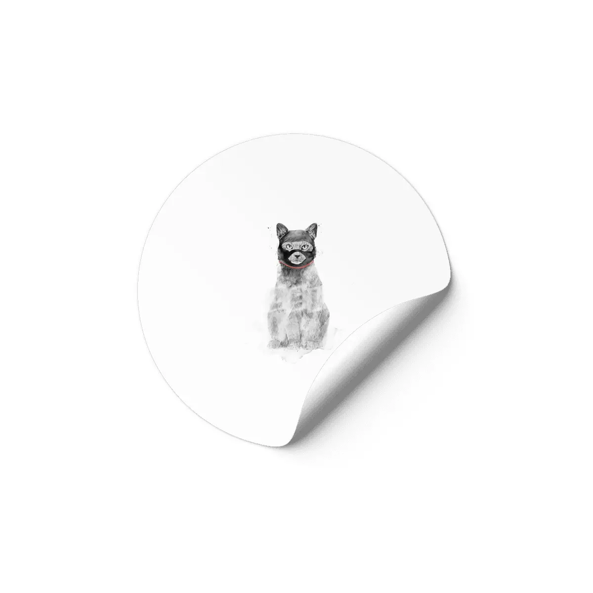 Masked cat Etiket