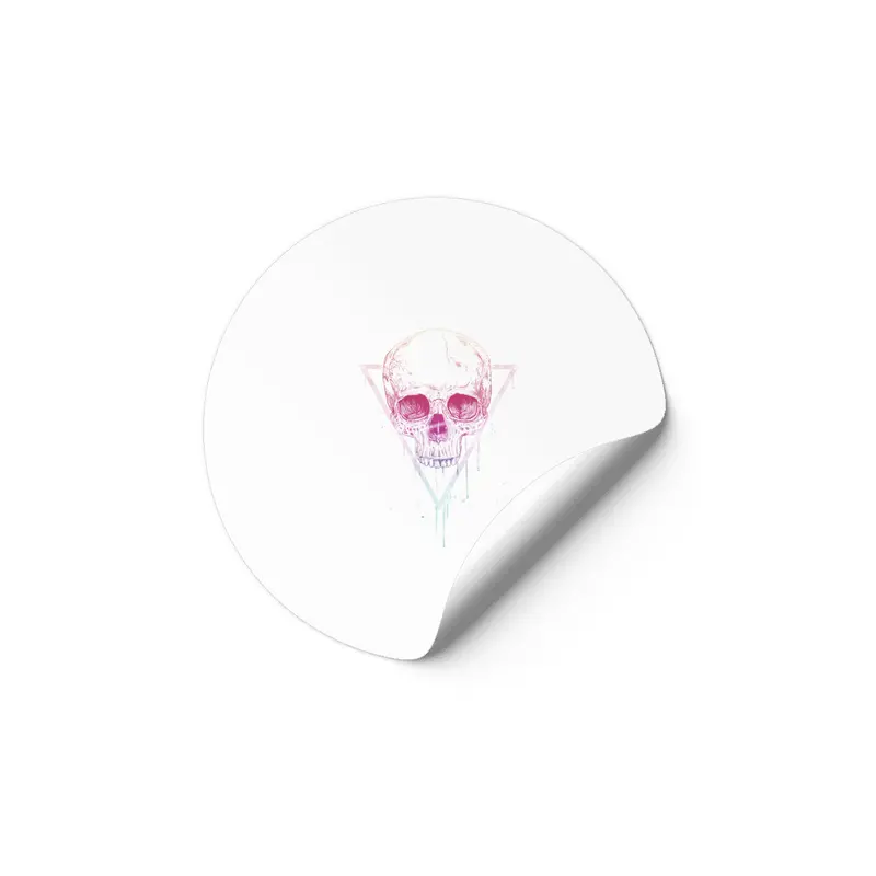 Skull in a triangle Etiket