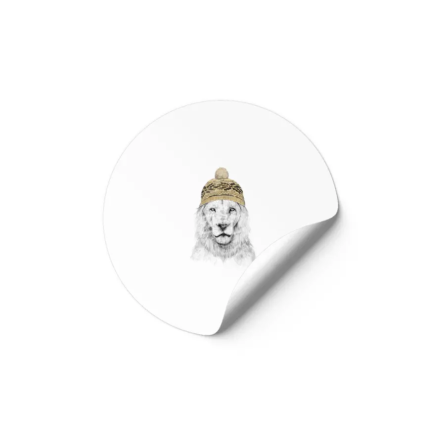Winter lion Etiket