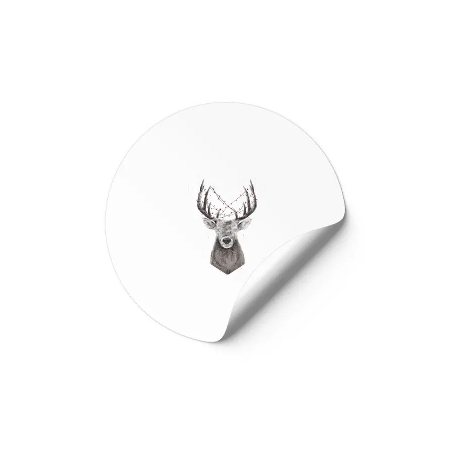 Xmas deer Etiket