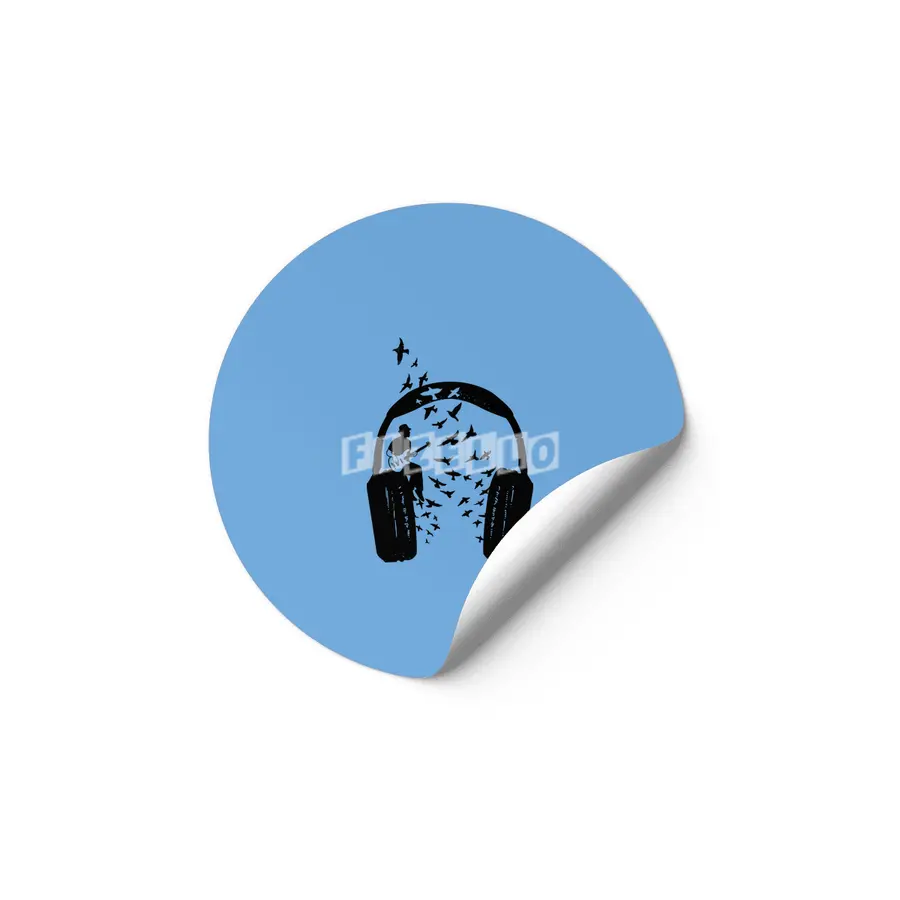 Headphone Bass guitar Etiket