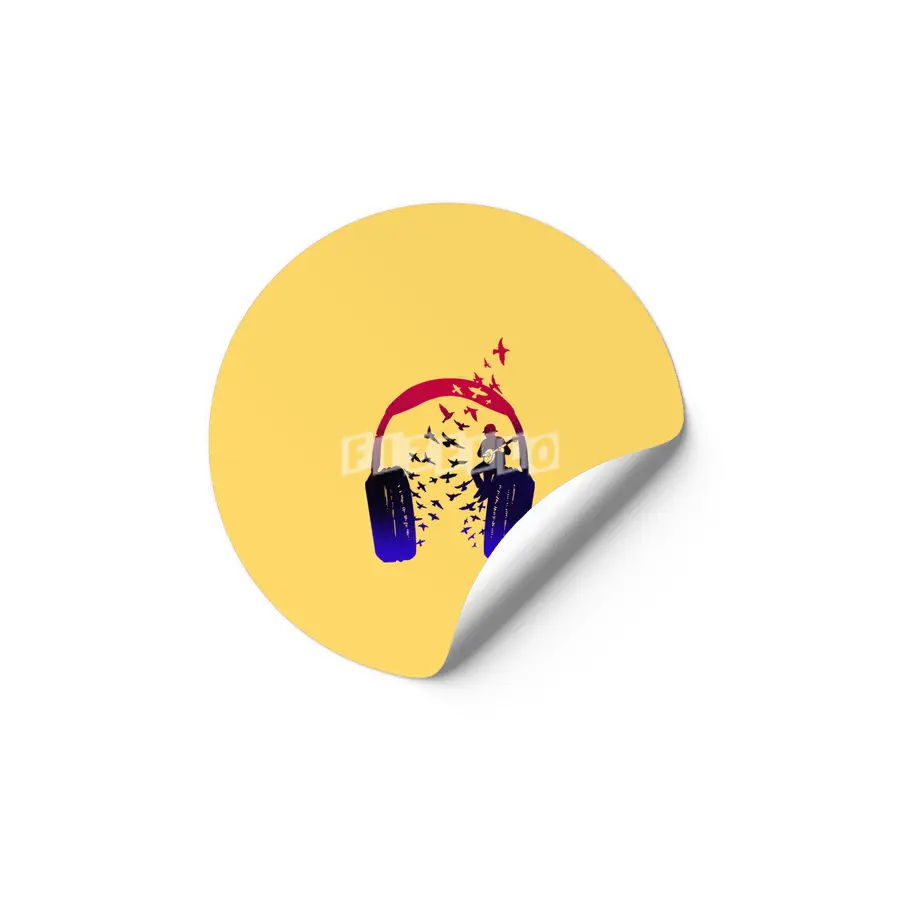 Headphone Music Banjo Etiket