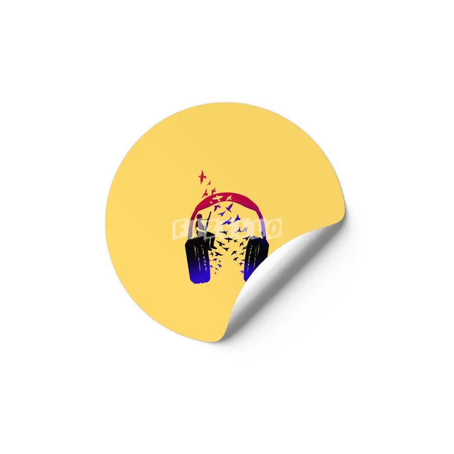 Headphone Music bassoon Etiket