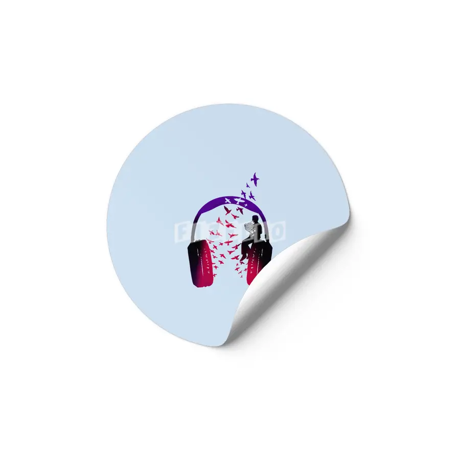 Headphone Music French Horn Etiket