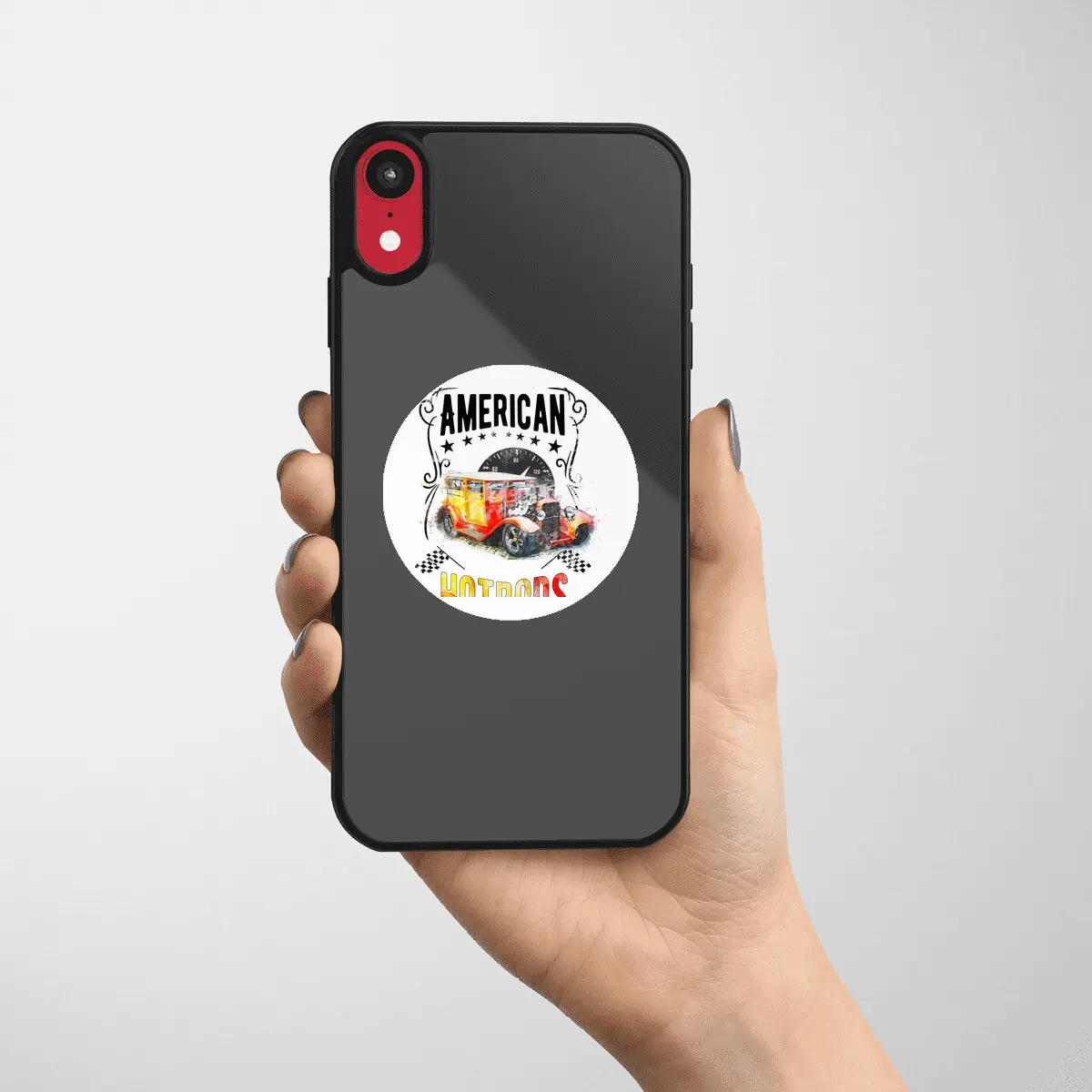 American Hot Rod Hotrod Racing Car Gift Etiket
