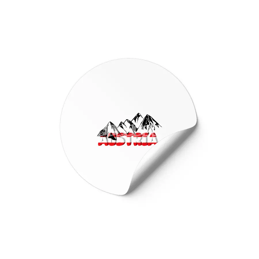 Austria Holiday Climbing Alps Mountains Gift Etiket