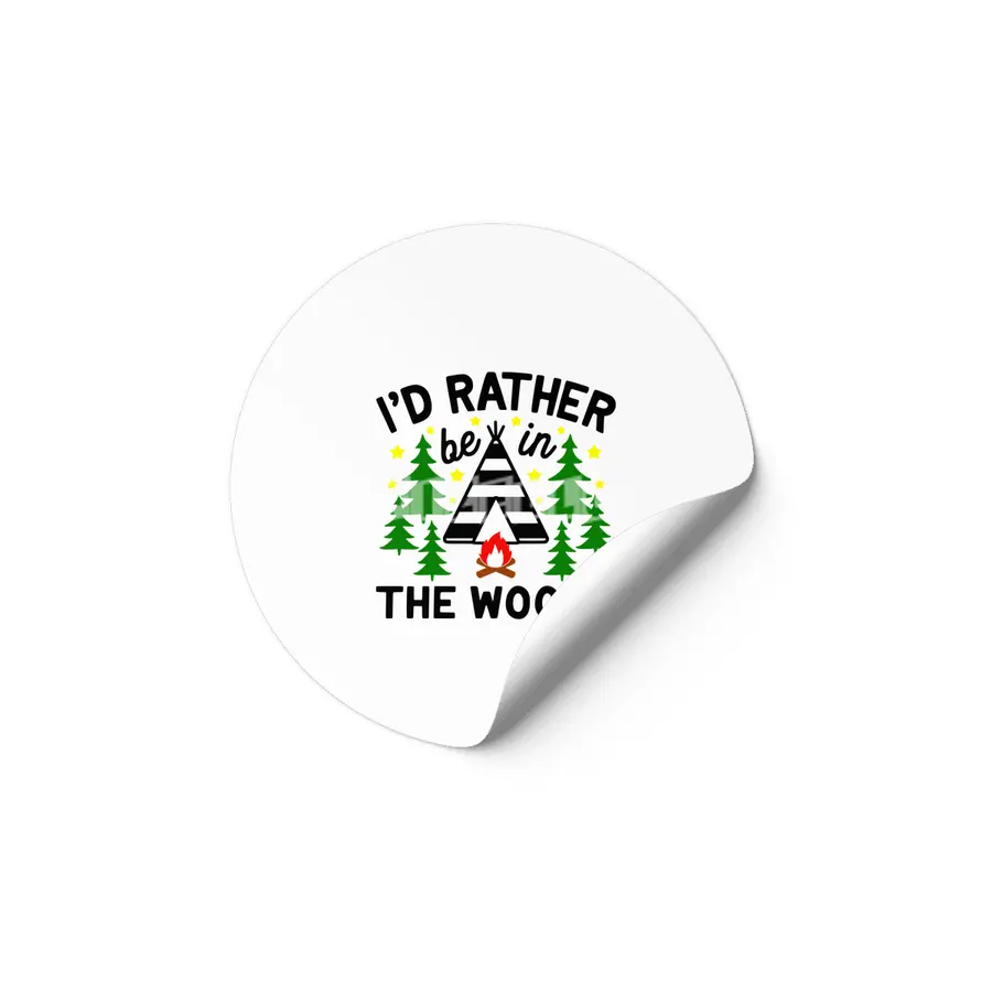 Camping Camper Vacation Motorhome Adventure Gift Etiket