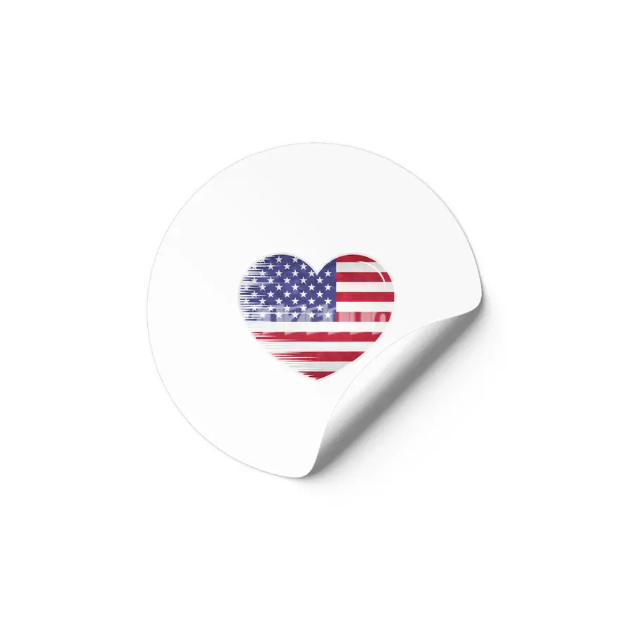 I Love America USA, My Home, My Country Etiket