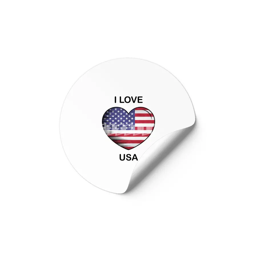 I Love America USA, My Home, My Country Etiket