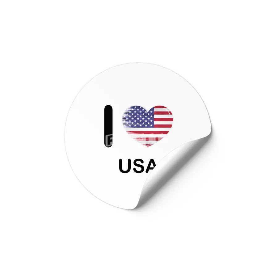 I Love America USA, My Home, My Country Etiket