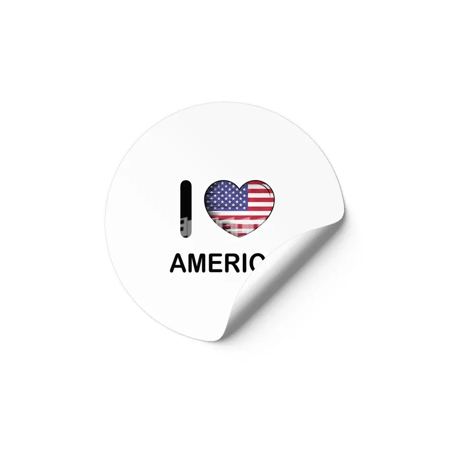 I Love America USA, My Home, My Country Etiket