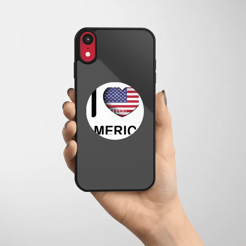 I Love America USA, My Home, My Country Etiket