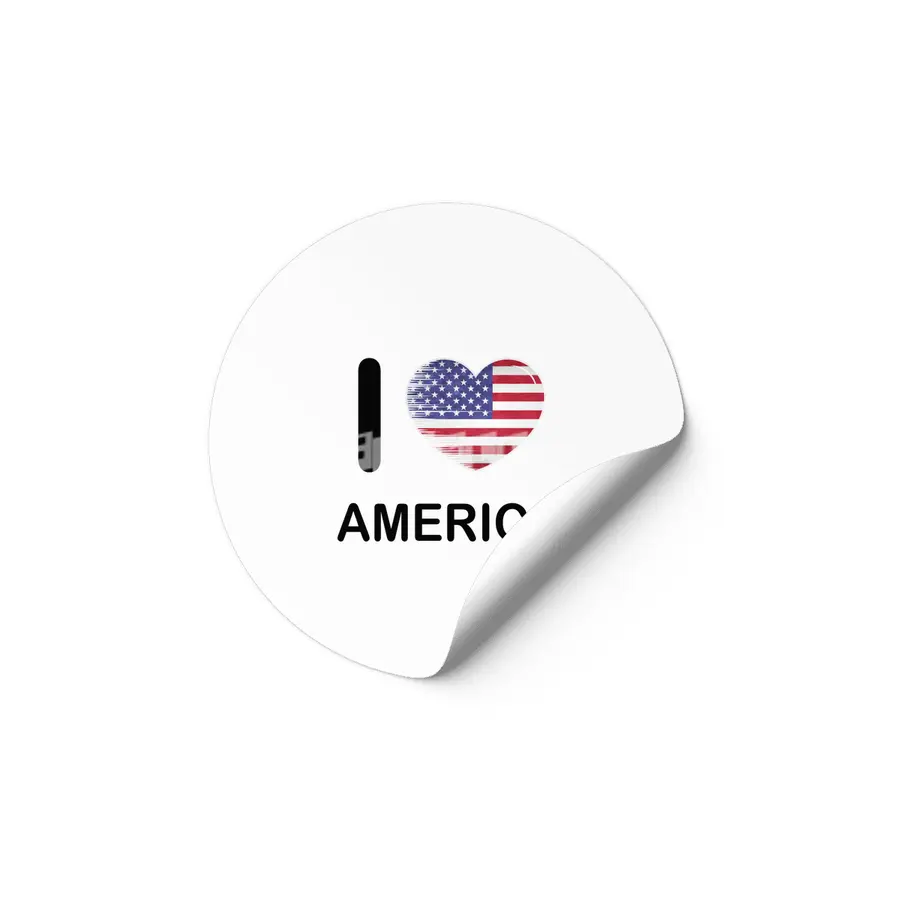 I Love America USA, My Home, My Country Etiket