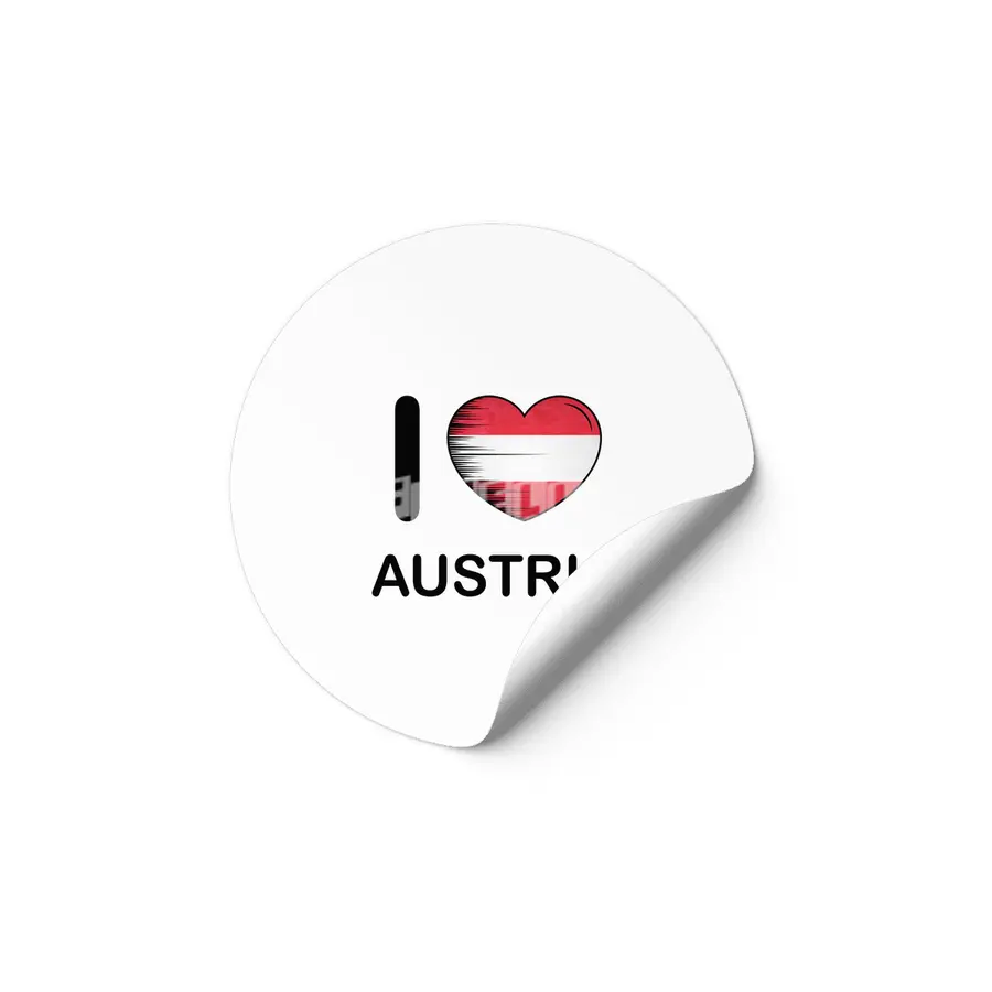 I Love Austria, My Homeland, My Country Etiket