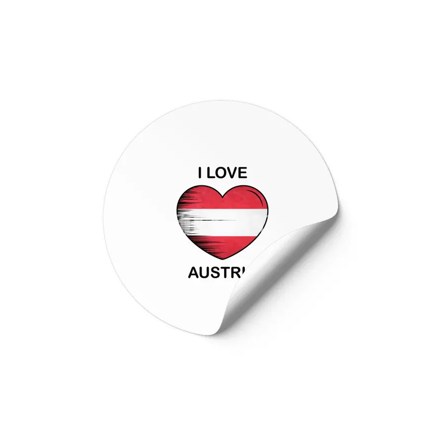 I Love Austria, My Homeland, My Country Etiket