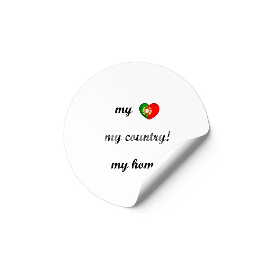 I Love Portugal, My Home, My Country Etiket