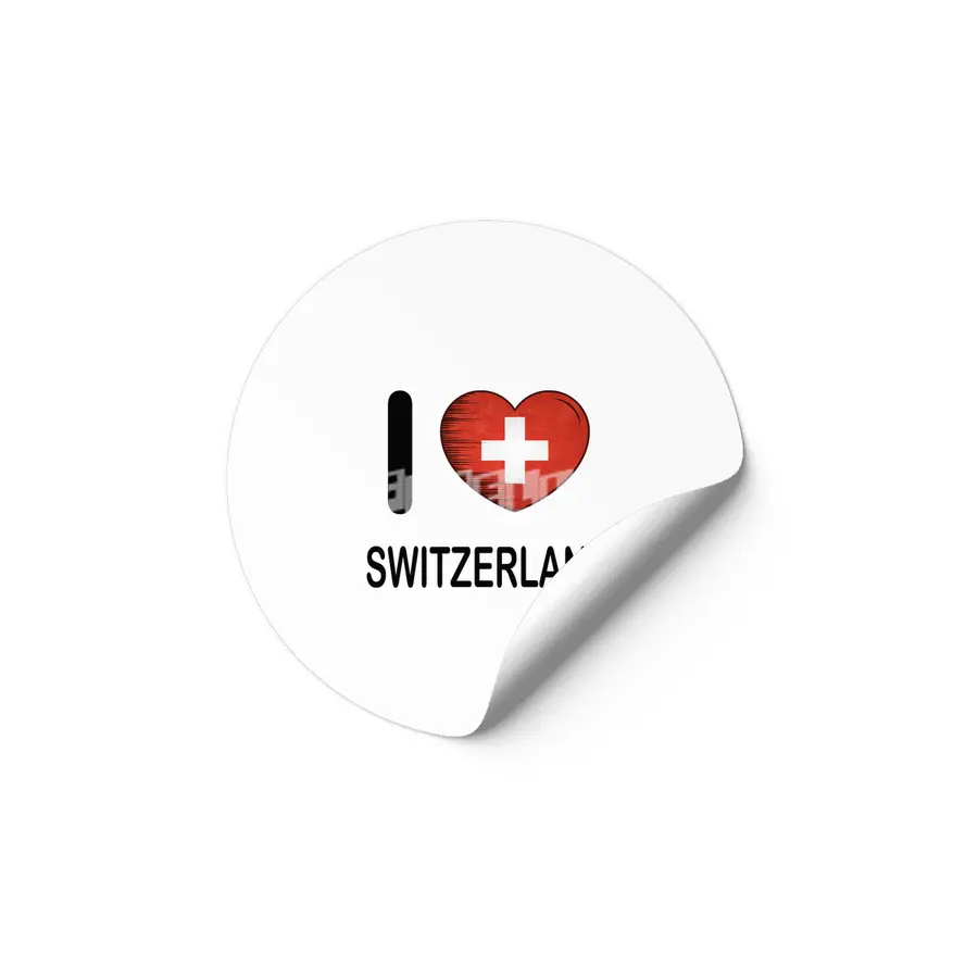 I Love Switzerland, My Home, My Country Etiket