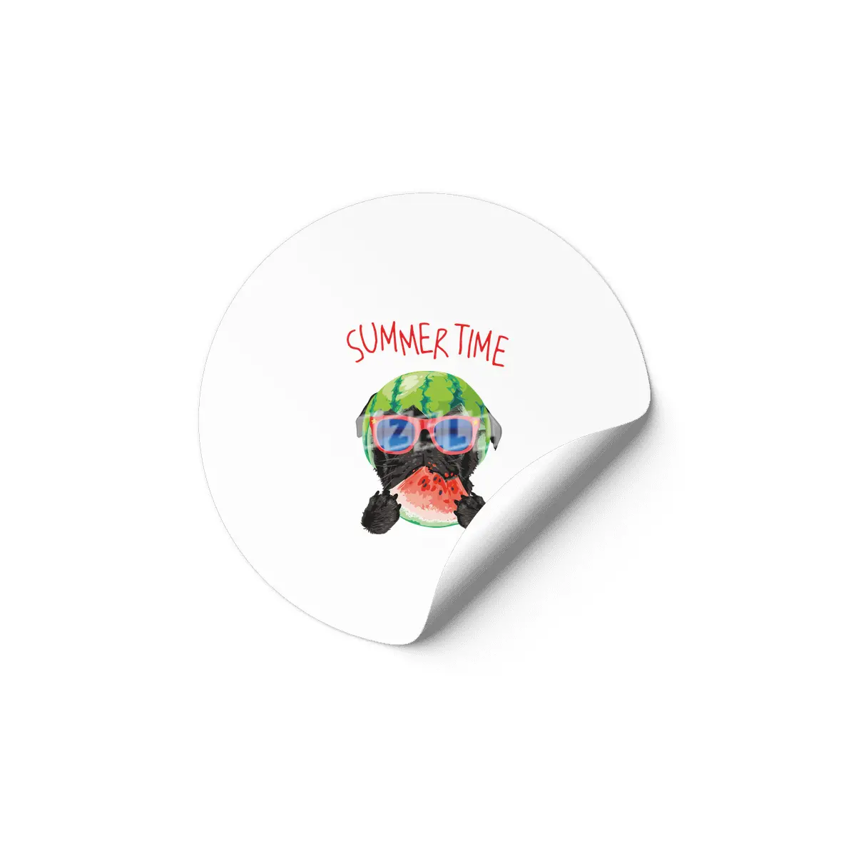 Funny Pug Dog Dogs Gift Dog Lover Etiket