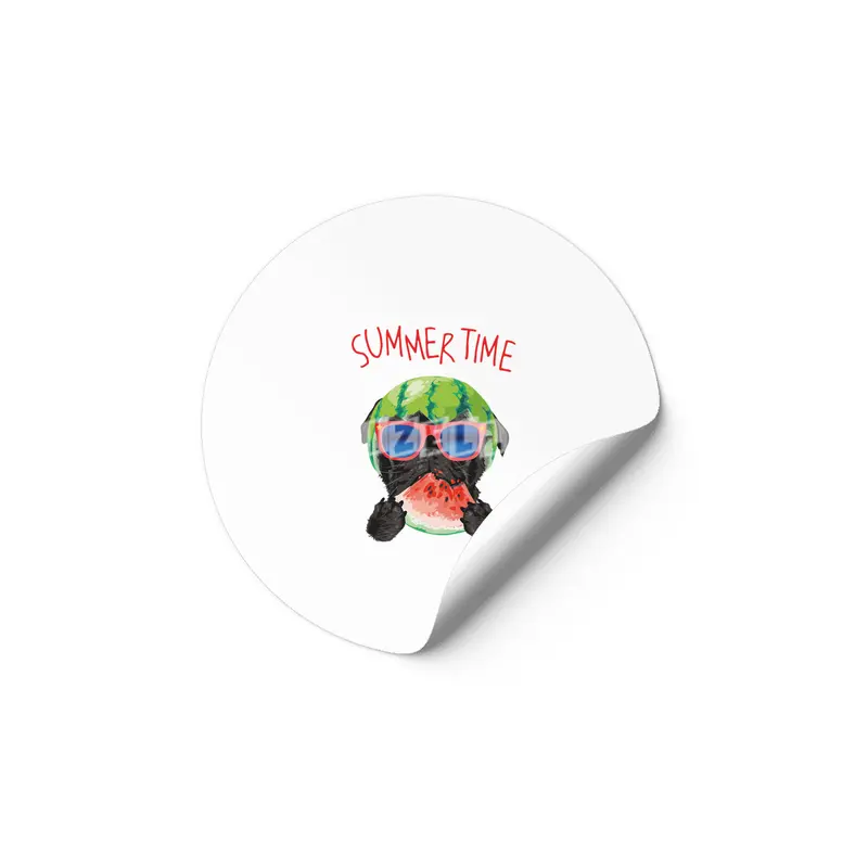 Funny Pug Dog Dogs Gift Dog Lover Etiket