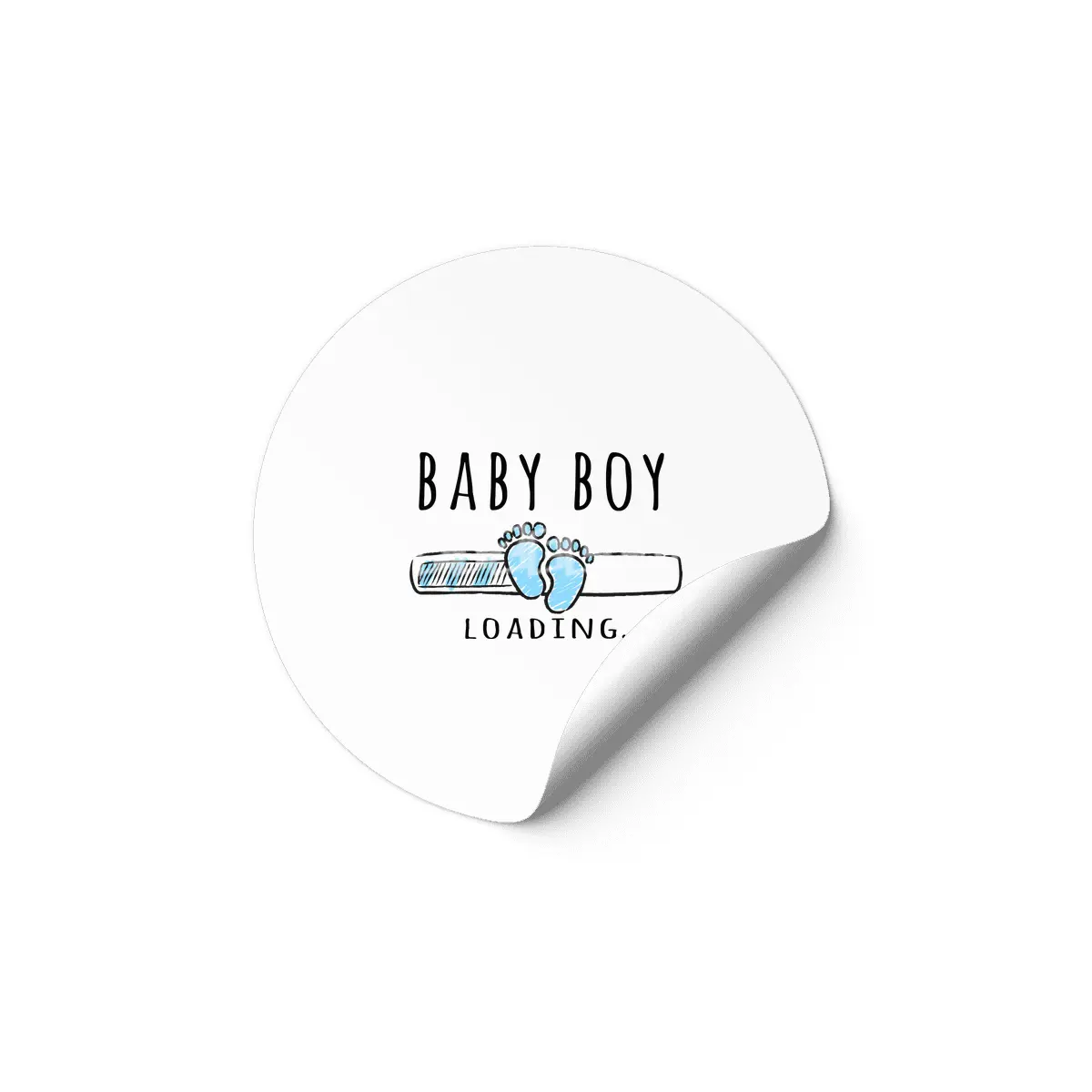 Gift For Pregnant Women. Baby Boy Young Mother Etiket