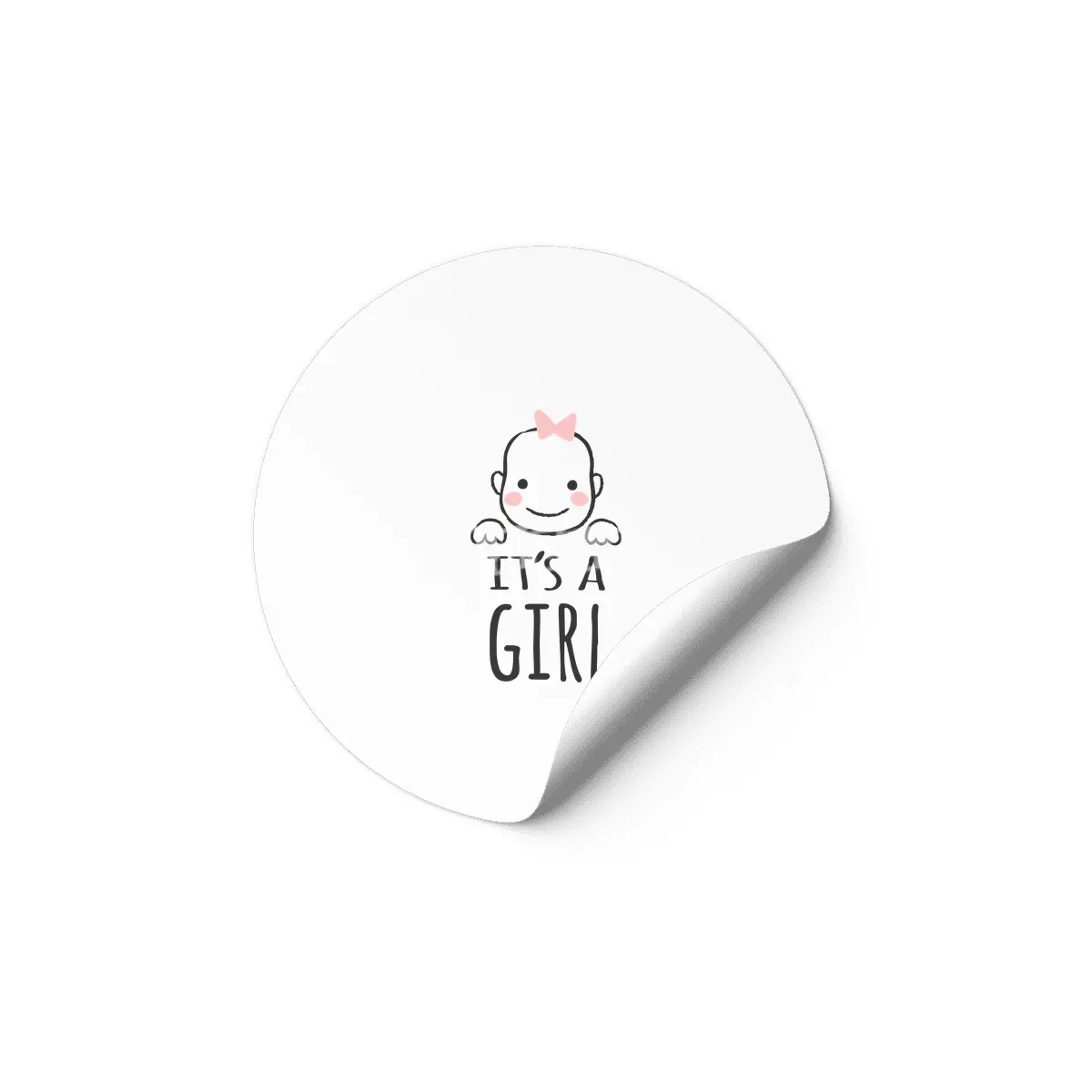 Gift For Pregnant Women. Baby Girl Girl Mother Etiket