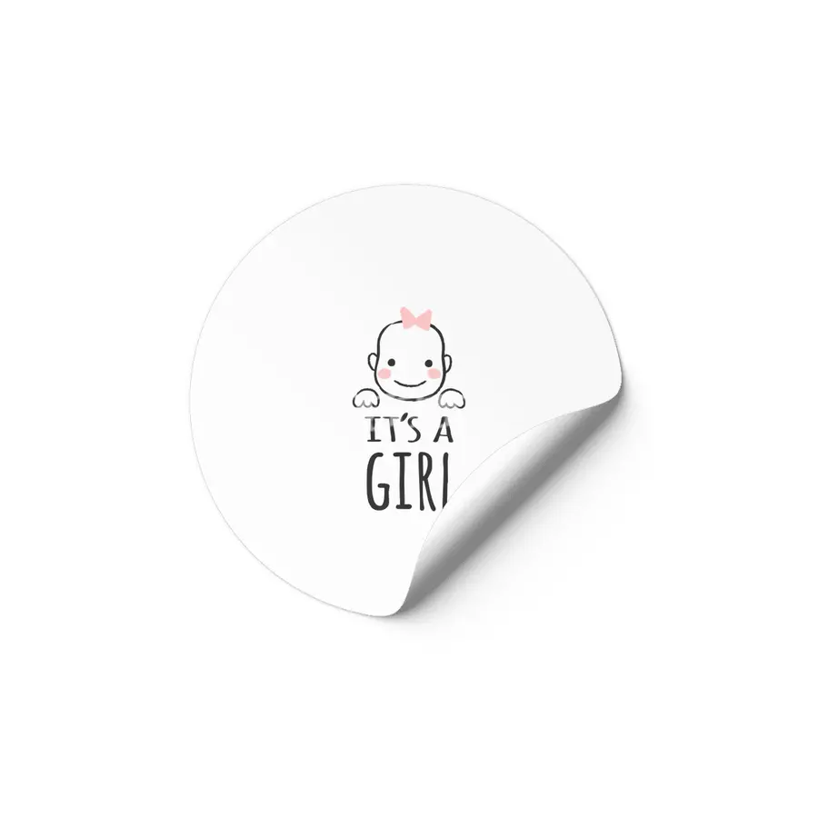 Gift For Pregnant Women. Baby Girl Girl Mother Etiket