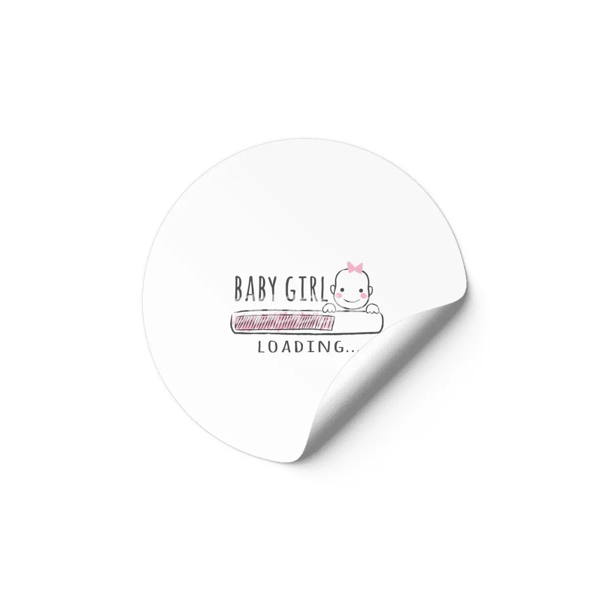 Gift For Pregnant Women. Baby Girl Girl Mother Etiket