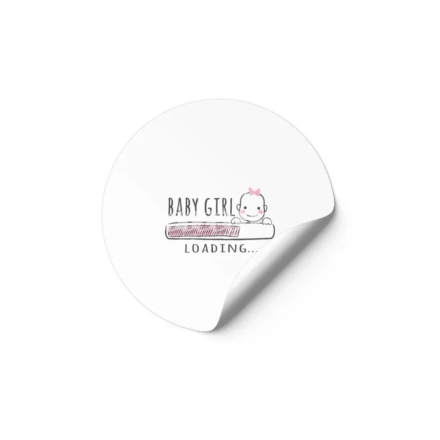 Gift For Pregnant Women. Baby Girl Girl Mother Etiket