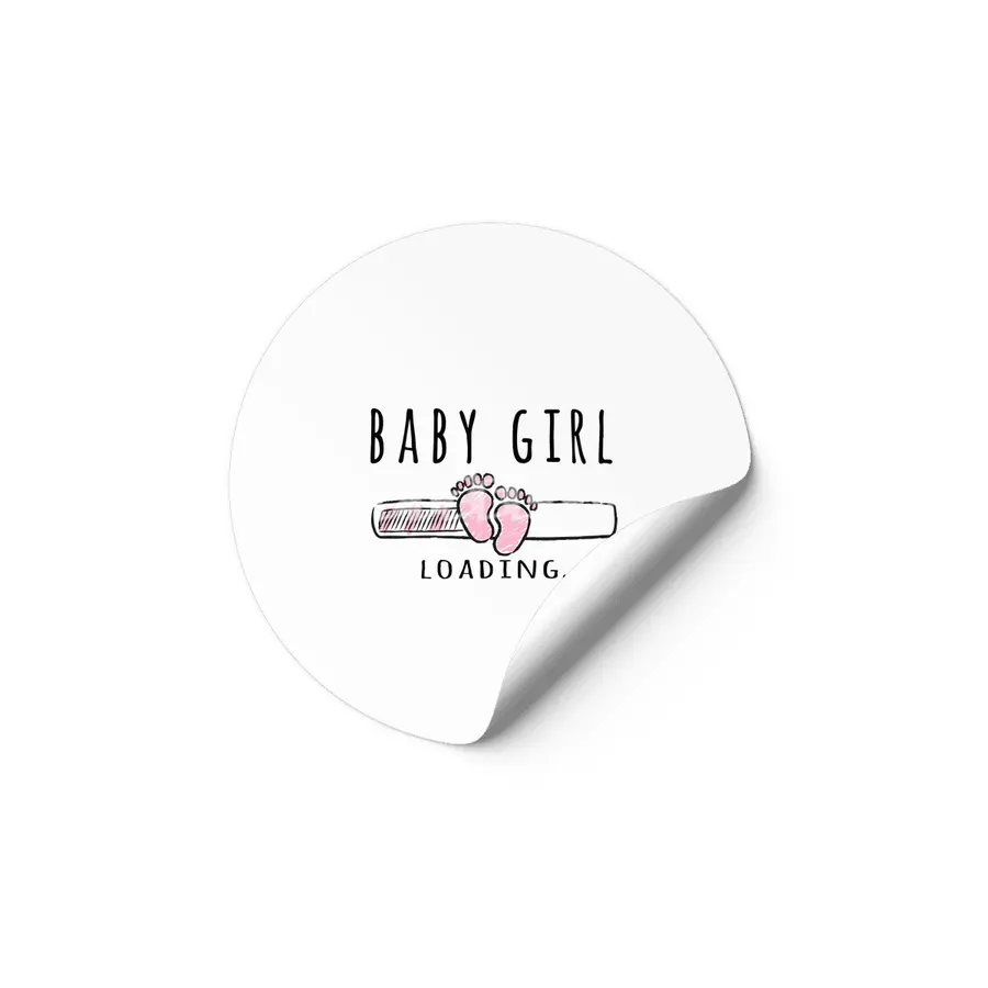 Gift For Pregnant Women. Baby Girl Girl Mother Etiket