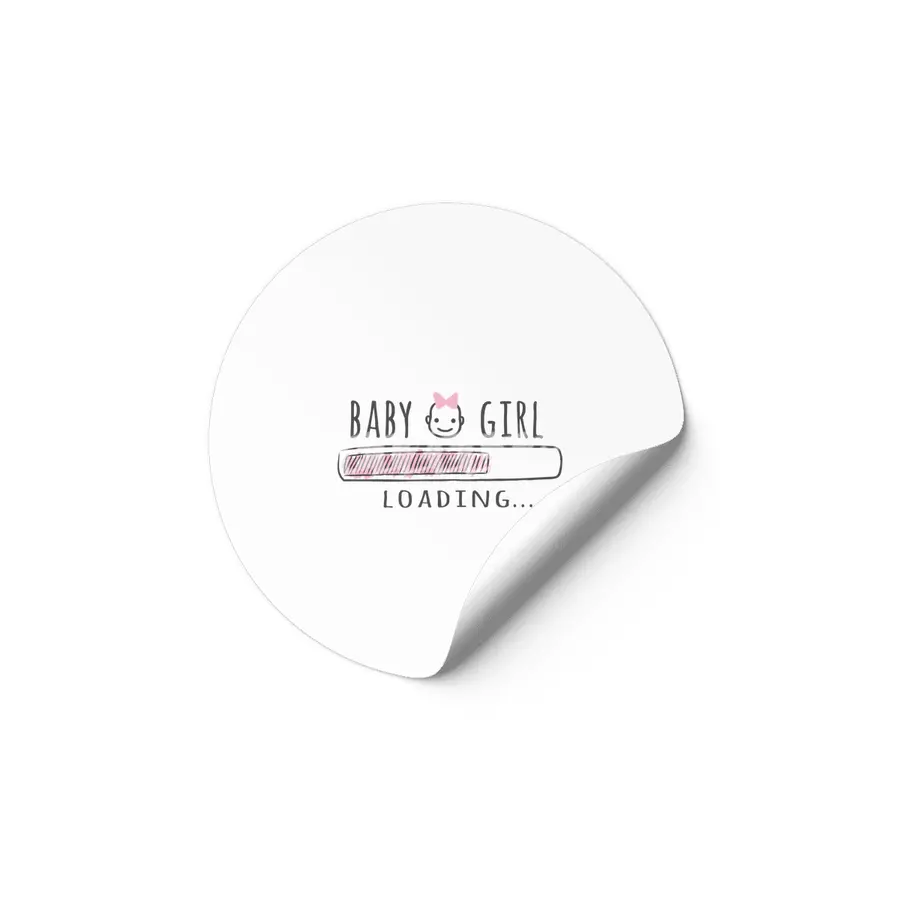 Gift For Pregnant Women. Baby Girl Girl Mother Etiket