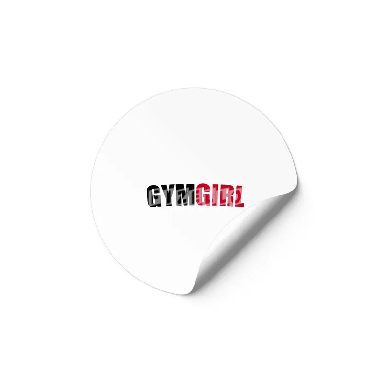 Gym Fitness Girl Bodybuilding Training Workout Etiket