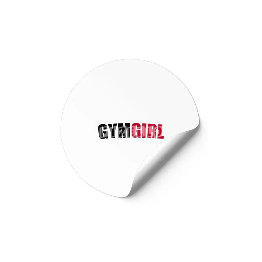 Gym Fitness Girl Bodybuilding Training Workout Etiket